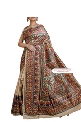 Pure Tussar Silk Ghicha saree Manish